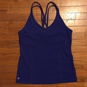 Athleta tank top purple/blue large 919065